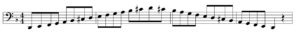 D Minor Harmonic Scale Left Hand