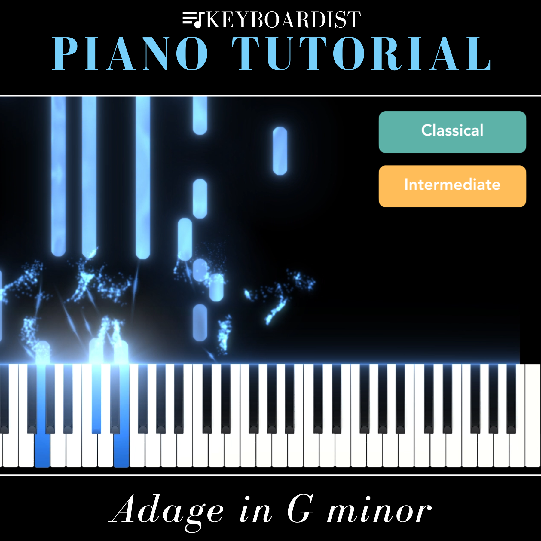 Keyboardist - Piano Tutorial - Adage in G major